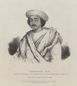 Ram Mohan Roy , indisk filosof, reformator og grunnlegger av Brahmo Sabha-bevegelsen (lito) av English School