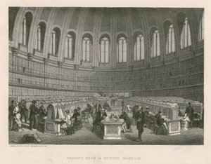 Lesesal i British Museum av English School