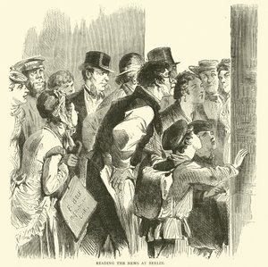 Leser nyhetene i Berlin, november 1870 av English School