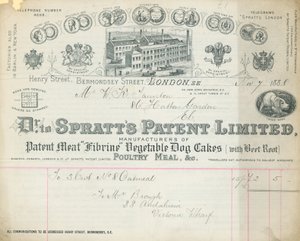 Kvittering for Dr Spratts Patent Limited av English School