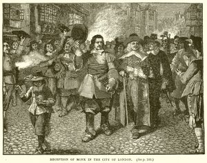 Mottakelse av Monk i City of London av English School