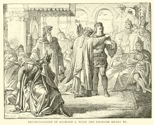 Forsoning av Richard I med keiseren Henry VI av English School