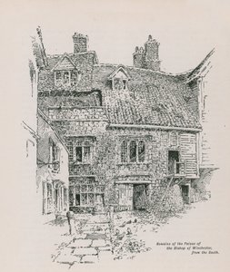 Rester av palasset til biskopen av Winchester av English School