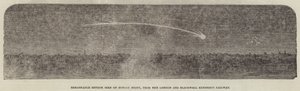 Bemerkelsesverdig meteor sett søndag kveld, fra London og Blackwall Extension Railway (gravering) av English School