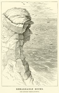 Remarkable Rocks, Knight Templar Rock (gravering) av English School