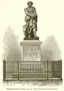 Rembrandt-statuen på Rembrandtplein av English School