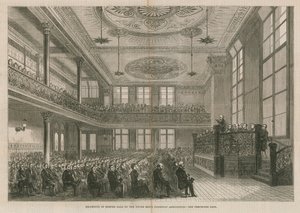 Gjenåpning av Exeter Hall, London, av Young Mens Christian Association av English School