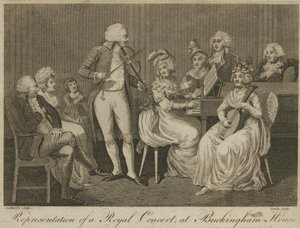 Darstellung eines königlichen Konzerts von English School