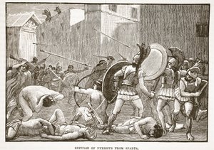 Frastøting av Pyrrhus fra Sparta av English School