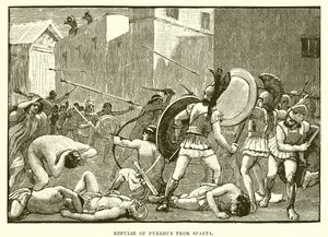 Frastøting av Pyrrhus fra Sparta av English School