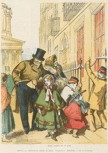 Hjemreise fra kirken julemorgen av English School