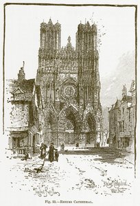Reims katedral (gravering) av English School