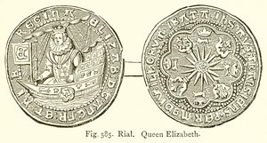 Rial. dronning Elizabeth av English School