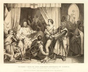 Richard Coeur De Lion tilgir Bertrand De Gurdun av English School