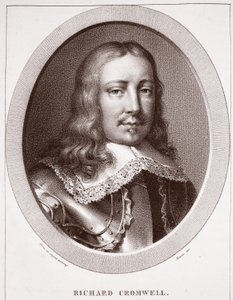 Richard Cromwell, tilskrevet Maurin, gravert av de Langlume av English School
