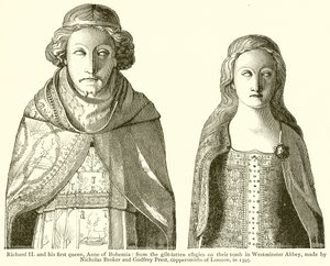 Richard II og hans første dronning, Anne av Böhmen av English School