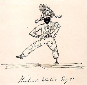 Richard Waters Esq., ca. 1815 (penn og blekk på papir) av English School