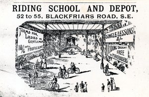Rideskole og depot, Blackfriars Road av English School