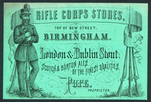 Rifle Corps Stores, handelskort for innehaveren, Pope av English School
