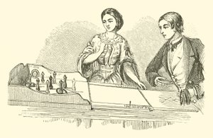 Ringolette, eller Parlor Quoits (gravering) av English School