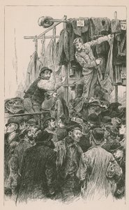 Rivaliserende forhandlere i Petticoat Lane av English School