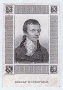 Robert Bloomfield , engelsk poet (gravering) av English School