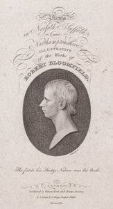 Robert Bloomfield , engelsk poet (gravering) av English School