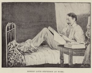 Robert Louis Stevenson på jobb av English School