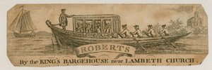 Roberts, ved Kings Bargehouse nær Lambeth Church av English School