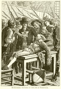Robespierre såret den 9. Thermidor av English School