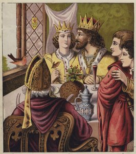 Robins julesang (farge litho) av English School