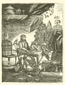 Robinson Crusoe (tresnitt) av English School