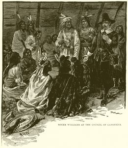 Roger Williams ved Council of Canonicus av English School