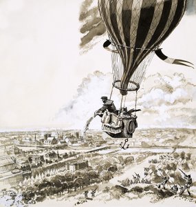Rolier og Bezier ble sendt med en melding med ballong under første verdenskrig av English School