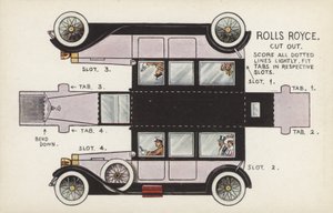 Rolls Royce Cut Out (farge litho) av English School