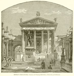 Romersk struktur.--Pallas tempel, restaurert av English School