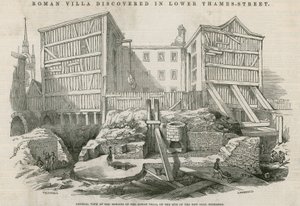 Roman Villa oppdaget i Lower Thames Street, London: Generell oversikt over restene av den romerske villaen på stedet for den nye kullbørsen av English School