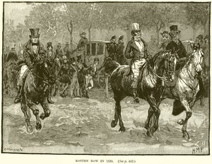 Rotten Row i 1830 av English School