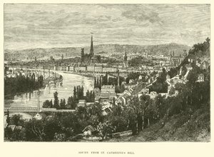 Rouen fra St Catherines Hill av English School
