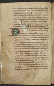 Royal 13. A.XI, f.59vInitial D.De temporum ratione.Bede the VenerableMiscellany of computus and astronomy.11th century-12th century av English School