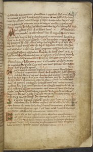 Royal 13. A.XI, f.5 Start- og kanttegninger, Computus, Helperic of Auxerre (vellum); av English School