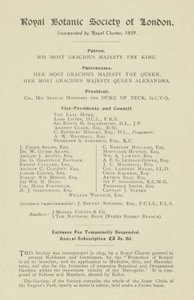 Royal Botanic Society of London av English School