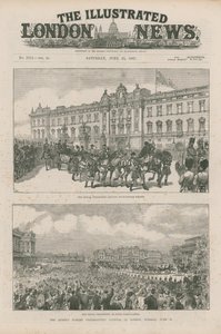 Royal Procession forlater Buckingham Palace og ved Hyde Park Corner av English School
