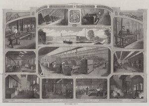 Royal Small Arms Factory i Enfield (gravering) av English School