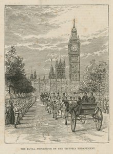 Kongelig prosesjon på Victoria Embankment av English School