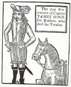 Royalist motorveimann James Hind (gravering) av English School