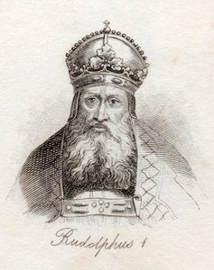 Rudolph I fra Tyskland, fra 'Crabb's Historical Dictionary', utgitt 1825 av English School