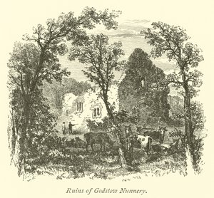 Ruinene av Godstow Nunnery av English School