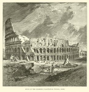 Ruinene av Colosseum, Amphitheatrum Flavium, Roma av English School