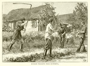 Russiske bønder nær Kuntsevo av English School